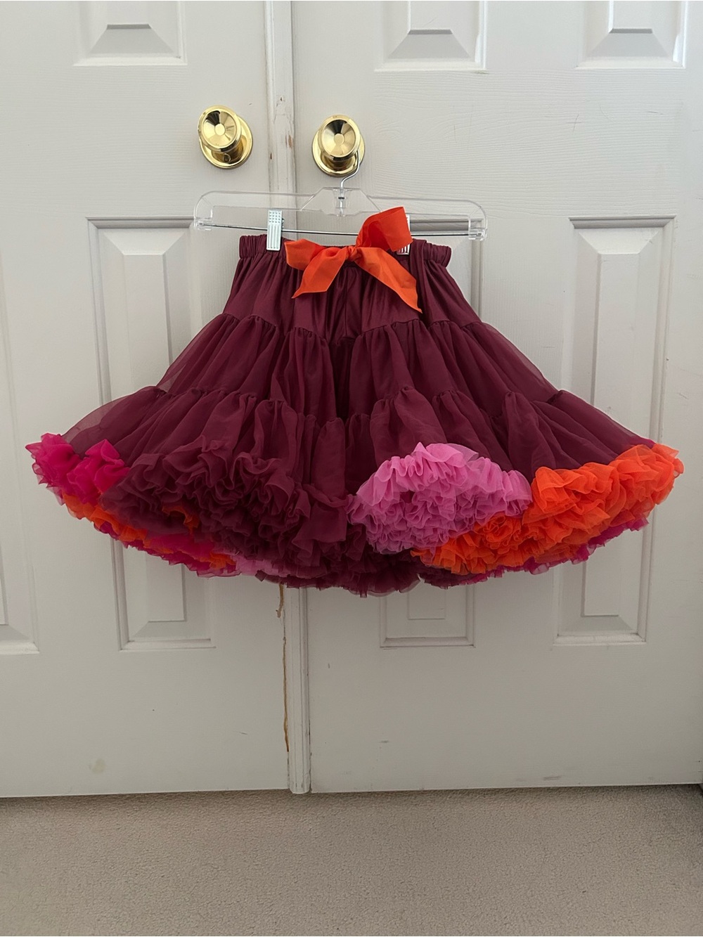 Angel’s Face tutu firecracker size x-large 10-12 years multicolored full fluffy